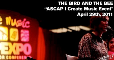 The Bird And The Bee - "ASCAP I Create Music Event" (April 29th, 2011)